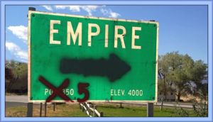 Empire Nevada Painted Sign